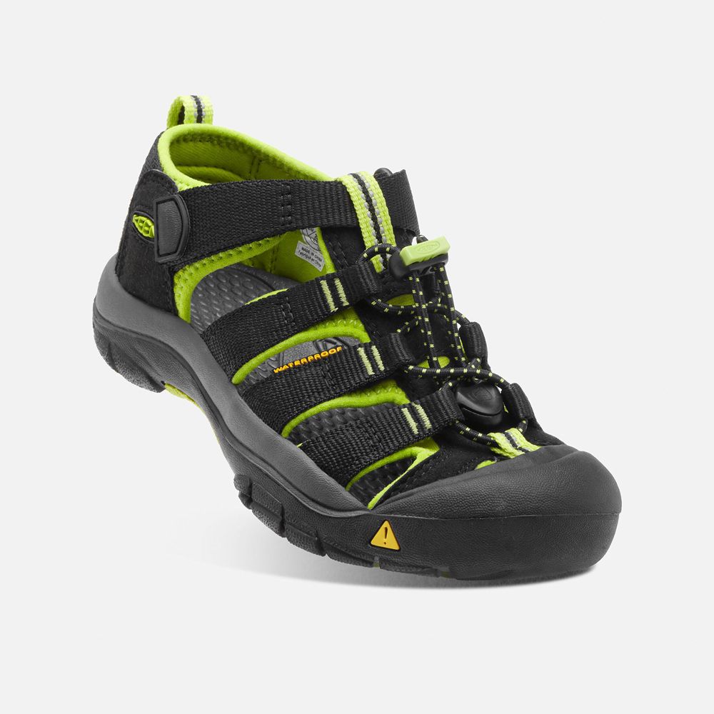 Sandalias Keen Mexico Negros/Verdes - Niños Newport H2 - SL0369785